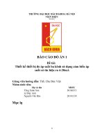 Đề tài thiết kế thiết bị đo áp suất ba kênh sử dụng cảm biến áp suất có tín hiệu ra 4 20ma 