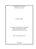 Tập thơ đi đây việt bắc của trần dần trong cuộ đổi mới thi pháp thơ trữ tình việt nam sau 1945    