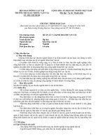 TRƯỜNG ĐH GIAO THÔNG VẬN TẢI TP HỒ CHÍ MINH CHƯƠNG TRÌNH ĐÀO TẠO ĐẠI HỌC Ngành đào tạo: QUẢN LÝ VÀ KINH DOANH VẬN TẢI Đại học Khai thác vận tải