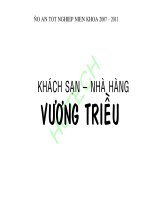 Luận văn khách sạn nhà hàng vương triều 