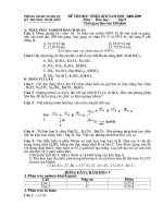 de thi hoc sinh gioi huyen mon hoa hoc