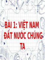 Bài dạy online Địa lí lớp 5 tuần 1  Việt nam đất nước chúng ta (Theo công văn 2345, 3799, 405, 3969)
