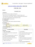 Giáo Án Tiếng anh Lớp 11 moi thi diem tron bo