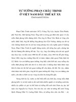 đề tài: ẢNH HƯỞNG tư TƯỞNG PHAN CHÂU TRINH ở VIỆT NAM khoa triết học