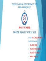 Đồ án tốt nghiệp  mô hình động cơ toyota 3s fe 