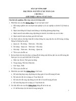 BÀI TẬP TỔNG HỢP HỌC PHẦN: NGUYÊN LÝ KẾ TOÁN