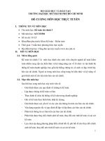 TRƯỜNG ĐẠI HỌC MỞ THÀNH PHỐ HỒ CHÍ MINH ĐỀ CƯƠNG MÔN HỌC TRỰC TUYẾN THÔNG TIN VỀ MÔN HỌC • Tên môn học: Kế toán tài chính