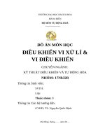 ĐỒ ÁN VI XỬ LÍ VI ĐIỀU KHIỂN  ( ĐẠI HỌC BÁCH KHOA)