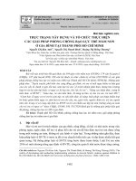 Thực trạng xây dựng và tổ chức thực hiện các giải pháp phòng chống bạo lực trẻ mầm non ở gia đình tại thành phố Hồ Chí Minh