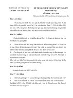 De dap an HSG sinh 9 nam 2015 CK