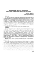 Giải pháp phát triển bền vững đối với kinh tế nông nghiệp trong và sau thời kỳ Covid-19