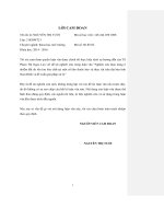 Luận văn nghiên cứu thực trạng ô nhiểm đất do tồn luuw hóa chất tại một số kho thuốc bảo vệ thực vật trên địa bàn tỉnh nam định và đề xuất giải pháp xử lý 