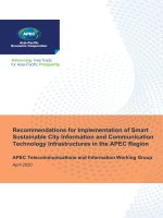220 TEL recommendations for implementation of smart sustainable city