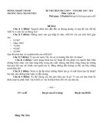 De dap an HSG Su 9 nam 2015 TT