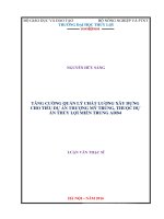 Luận văn một số giải pháp nâng cao hiệu quả sử dụng vốn tại công ty cổ phần tm xnk thuận thành 