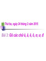 Chuong V Bai 3 Go cac chu a a e o o u d