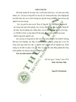 KHÓA LUẬN TỐT NGHIỆP:"Nghiên cứu tình hình hiệu quả hoạt động sản xuất kinh doanh tại công ty TNHH Cơ Khí và Lắp Máy P69”