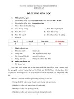 TRƯỜNG ĐẠI HỌC MỞ THÀNH PHỐ HỒ CHÍ MINH KHOA LUẬT ĐỀ CƯƠNG MÔN HỌC Tên môn học tiếng Việt: Luật cạnh tranh