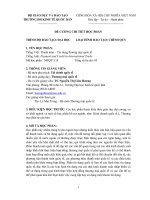 TRƯỜNG ĐH KINH TẾ QUỐC DÂN ĐỀ CƯƠNG CHI TIẾT HỌC PHẦN TRÌNH ĐỘ ĐÀO TẠO: ĐẠI HỌC LOẠI HÌNH ĐÀO TẠO: CHÍNH QUY TÊN HỌC PHẦN: Tiếng Việt: Thanh toán – Tín dụng thương mại quốc tế