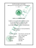 KHÓA LUẬN TỐT NGHIỆP NGHIÊN CỨU ĐẶC ĐIỂM PHÂN BỐ SINH VẬT HỌC VÀ GIÁ TRỊ SỬ DỤNG CỦA LOÀI MẠY HỐC TẠI XÃ PHÌN HỒ, HUYỆN NẬM PỒ, TỈNH ĐIỆN BIÊN