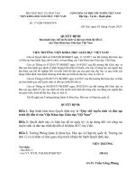 QUY CHẾ TUYẾN SINH VÀ ĐÀO TẠO TRÌNH ĐỘ TIẾN SĨ CỦA VIỆN KHOA HỌC GIÁO DỤC VIỆT NAM