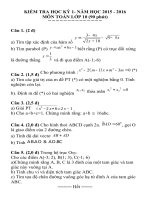 KIEM TRA HOC KY 1 NAM HOC 20152016