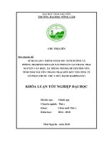 Khóa luận tốt nghiệp đại học: Áp dụng quy trình chăm sóc, nuôi dưỡng và phòng trị bệnh cho lợn nái sinh sản tại trang trại Nguyễn Văn Hiệu, xã Trung Thành, huyện Phổ Yên, tỉnh