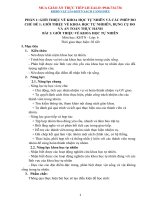 Giáo  án vật lí 6  KHTN Sách cánh diều không cột