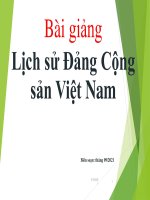 Slide bài giảng lịch sử đảng cộng sản việt nam 2021