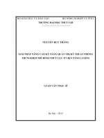 Luận văn giải pháp nâng cao kỹ năng quản trị kỹ thuật phòng thí nghiệm mô hình thủy lực ở viện năng lượng 