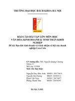 Đạo đức kinh doanh và trách nhiệm xã hội của doanh nghiệp Coca Cola