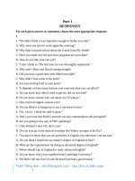 Câu hỏi trắc nghiệm chuyên đề câu ghép hợp nghĩa tiếng anh   vĩnh bá 