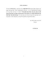 Luận văn giải pháp hoàn thiện công tác quản lý chất lượng công trình xây dựng của ban quản lý dự án đầu tư xây dựng thành phố thủ đầu một, tỉnh bình dương 