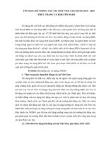 TÍN DỤNG BẤT ĐỘNG SẢN TẠI VIỆT NAM GIAI ĐOẠN 2010  2020  THỰC TRẠNG VÀ KHUYẾN NGHỊ