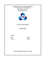 Báo cáo Thí nghiệm vi xử lý