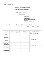 TIÊU CHUẨN KỸ THUẬT ÁO SƠ MI NAM