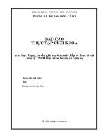 Báo cáo thực tập Giải quyết tranh chấp về thừa kế tại công ty Luật