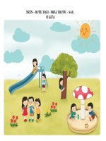 Toán học 1 trên dưới trái phải trước sau SÁCH CÁNH DIỀU 