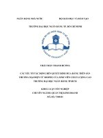 Các yếu tố tác động đến quyết định mua hàng trên sàn thương mại điện tử shopee của sinh viên chất lượng cao trường đại học ngân hàng tp HCM 