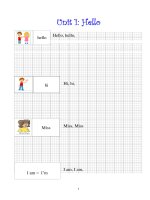 Vở tập viết Tiếng Anh lớp 3