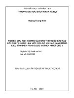 Nghiên cứu ảnh hưởng của các thông số cấu tạo đến chất lượng làm việc của bộ vi chấp hành MEMS kiểu tĩnh điện răng lược và điện nhiệt chữ v TT 