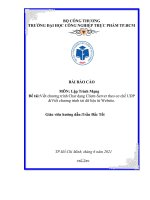 Đề tài viết chương trình char dạng client server theo cơ chế UDP viết chương trình tải dữ liệu từ website 