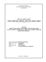 THIẾT KẾ HỆ THỐNG ĐIỀU KHIỂN TRUYỀN ĐỘNG ĐIỆN SỬ DỤNG ĐỘNG CƠ ĐIỆN XOAY CHIỀU 3 PHA KHÔNG ĐỒNG BỘ (INDUCTION MOTOR) 