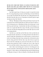 TIỂU LUẬN PHẬT GIÁO - KINH TRUNG BỘ - HÃY CHỌN MỘT TRONG CÁC KINH CÓ NỘI DUNG LIÊN HỆ ĐẾ CUỘC SỐNG, QUAN ĐIỂM, TRIẾT THUYẾT CỦA NGOẠI ĐẠO ĐỂ SO SÁNH VỚI BẢN TƯƠNG ĐƯƠNG TRONG KINH A HÀM