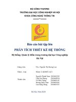Báo cáo bài tập lớn PHÂN TÍCH THIẾT KẾ HỆ THỐNG hệ thống quản lý điểm trong trường đại học công nghiệp hà nội 