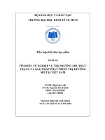 TÌM HIỂU VỀ NGHIỆP VỤ THỊ TRƯỜNG MỞ  THỰC TRẠNG VÀ GIẢI PHÁP PHÁT TRIỂN THỊ TRƯỜNG MỞ TẠI VIỆT NAM 