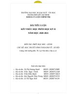 CHỦ đề HỌC THUYẾT HÌNH THÁI KINH TẾ   XÃ HỘI 