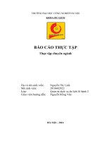 báo cáo thực tập cơ sở ngành tại công ty công ty cổ phần phát triển thương mại và du lịch phù đổng 
