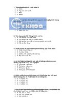 TRẮC NGHIỆM phần đông máu