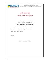 Đồ án Công nghệ Phần mềm cửa hàng bán điện thoại